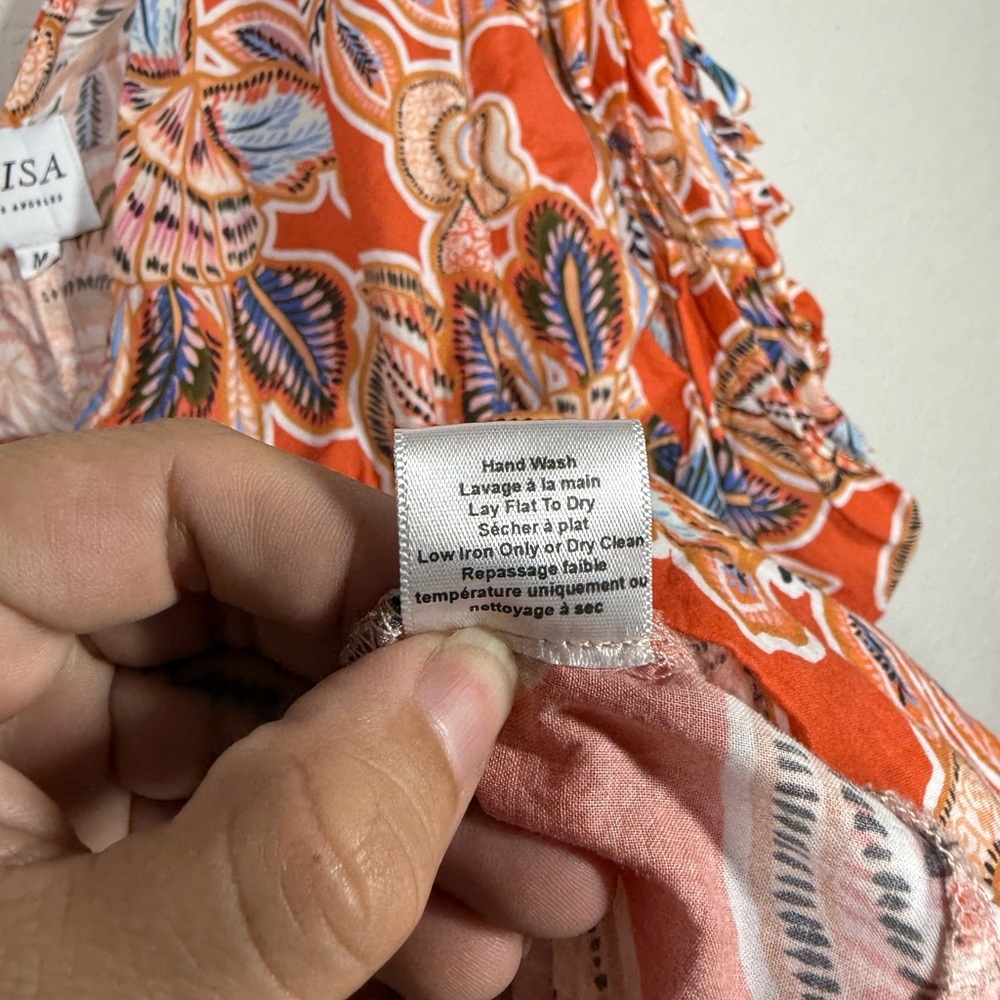 Misa Sari Floral Poplin Balloon Sleeve Mini Dress Size Medium - Picture 10 of 10